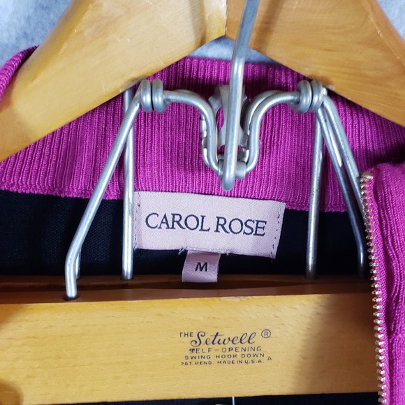 Carol Rose Women's Mock Neck Sweater Size M Colorblock‎ 1/4 Zip 3/4 Sleeve NWT - Picture 5 of 9